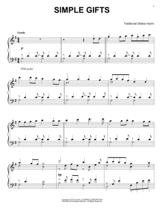 Simple Gifts von Traditional Shaker Hymn (Download) 