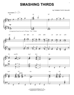 Smashing Thirds [Stride version] von Thomas "Fats" Waller (Download) 