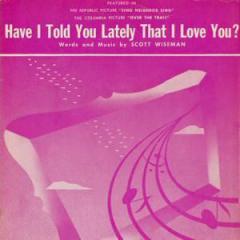 Have I Told You Lately That I Love You von Ricky Nelson (Download) 