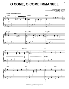 O Come, O Come Immanuel [Jazz version] von Henry S. Coffin (Download) 