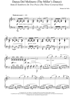 Danza Del Molinero ('The Miller's Dance') (From El Sombrero De Tres Picos ('The Three-Cornered Hat') von Manuel De Falla (Download) 