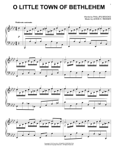 O Little Town Of Bethlehem von Phillips Brooks (Download) 