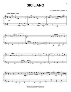 Siciliano [Jazz version] von Johann Sebastian Bach (Download) 