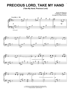 Precious Lord, Take My Hand (Take My Hand, Precious Lord) von Thomas A. Dorsey (Download) 