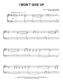 I Won't Give Up von Jason Mraz (Download) 