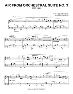 Air From Suite No. 3 In D von Johann Sebastian Bach (Download) 