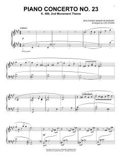 Piano Concerto In A Major, K.488, 2nd Movement von Wolfgang Amadeus Mozart (Download) 