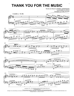 Thank You For The Music von ABBA (Download) 