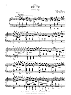 Etude in G-flat Major, Op. 10, No. 5 (Download) 