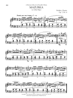 Mazurka in A-flat Major, Op. 7, No. 4 (Download) 