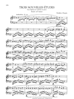 Etude in F minor, from Trois Nouvelles Etudes from Methode des methodes de piano (Download) 
