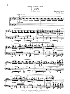Etude in G-sharp minor, Op. 25, No. 6 (Download) 