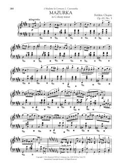 Mazurka In C-sharp minor, Op. 63, No. 3 (Download) 