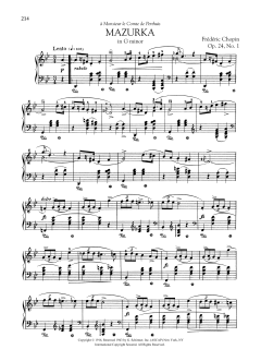 Mazurka in G minor, Op. 24, No. 1 (Download) 