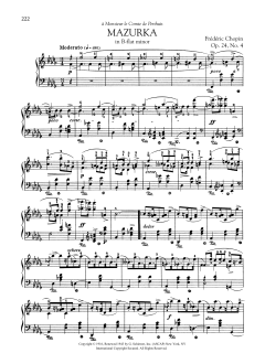 Mazurka in B-flat minor, Op. 24, No. 4 (Download) 