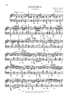 Mazurka in G Major, Op. 67, No. 1 (Download) 