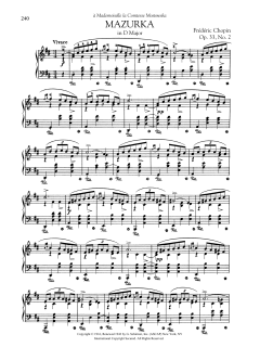 Mazurka in D Major, Op. 33, No. 2 (Download) 