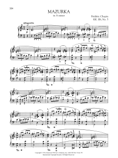 Mazurka in A minor, KK. IIb, No. 5 (Download) 