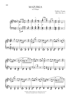 Mazurka in D Major, KK. IVb, No. 2 (Download) 
