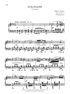 Polonaise in F minor, Op. 71, No. 3 (Download) 