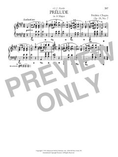 Prélude in A Major, Op. 28, No. 7 (Download) 