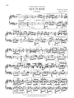 Nocturne in B Major, Op. 62, No. 1 (Download) 