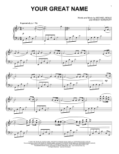 Your Great Name von Natalie Grant (Download) 