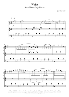 Three Easy Pieces - Waltz von Igor Stravinsky (Download) 