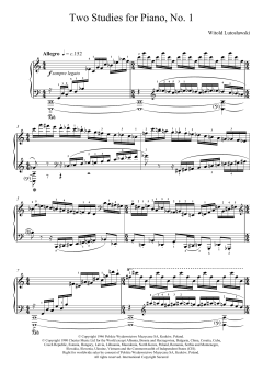 Two Studies For Piano, 1. Allegro von Witold Lutoslawski (Download) 