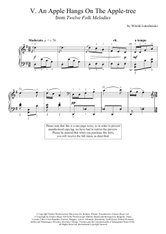 An Apple Hangs On The Apple-Tree von Witold Lutoslawski (Download) 