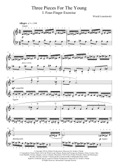Three Pieces For The Young, 1. Four Finger Exercise von Witold Lutoslawski (Download) 
