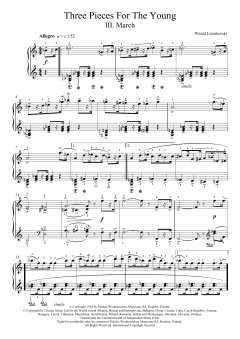 Three Pieces For The Young, 3. March von Witold Lutoslawski (Download) 