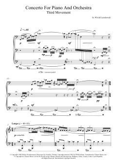Concerto For Piano And Orchestra, 3rd Movement von Witold Lutoslawski (Download) 