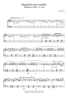 Bagatelle Sans Tonalite von Franz Liszt (Download) 