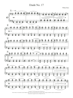 Etude No. 17 von Philip Glass (Download) 