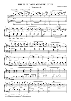 Three Broadland Piano Preludes von Patrick Hawes (Download) 