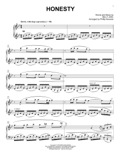 Honesty [Classical version] von Billy Joel (Download) 