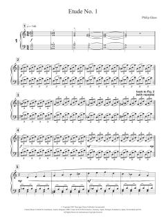 Etude No. 1 von Philip Glass (Download) 