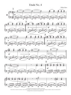 Etude No. 4 von Philip Glass (Download) 