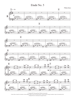 Etude No. 5 von Philip Glass (Download) 