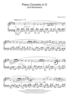 Piano Concerto In G, 2nd Movement 'Adagio Assai' von Maurice Ravel (Download) 