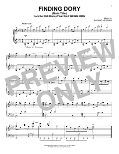 Finding Dory (Main Title) von Thomas Newman (Download) 