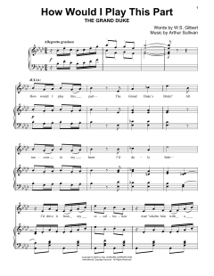 How Would I Play This Part von Gilbert & Sullivan (Download) 