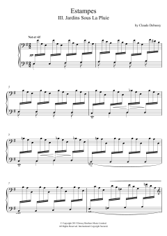 Estampes - III. Jardins Sous La Pluie von Claude Debussy (Download) 