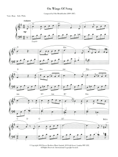 On Wings Of Song von Felix Mendelssohn (Download) 