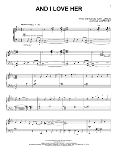 And I Love Her [Jazz version] von The Beatles (Download) 