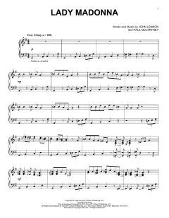 Lady Madonna [Jazz version] von The Beatles (Download) 