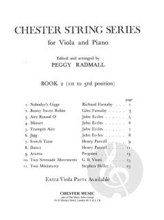 Chester String Series Viola Book 2 von Peggy Radmall im Alle Noten Shop kaufen
