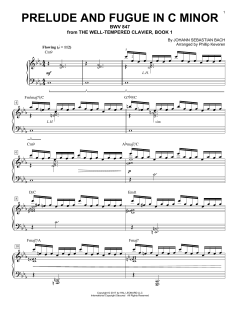 Prelude And Fugue In C Minor, BWV 847 [Jazz version] von Johann Sebastian Bach (Download) 