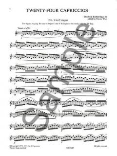 Twenty-Four Capriccios for Solo Flute von Theobald Böhm 